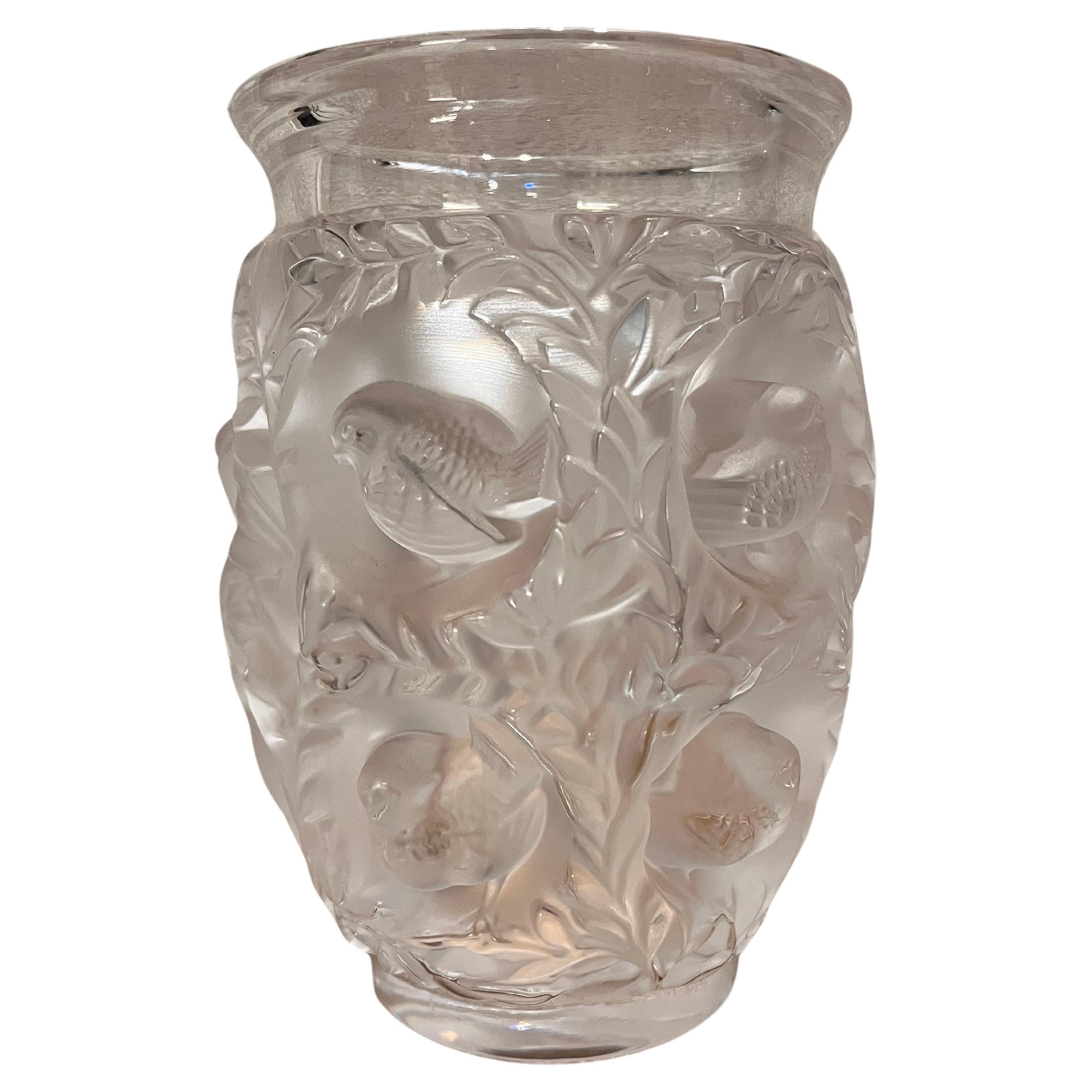 Lalique Crystal  Bagatelle Vase For Sale