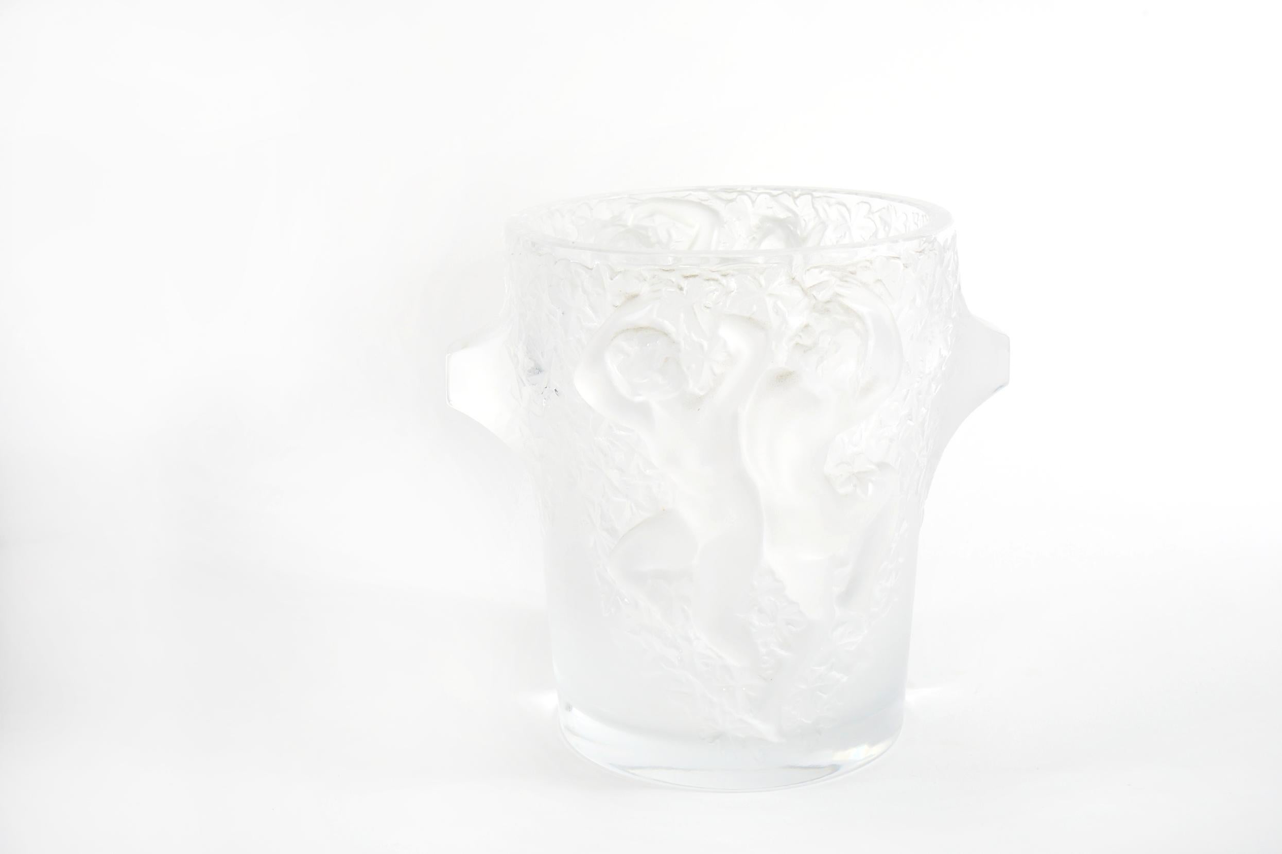 Rafraîchisseur de bar / vaisselle de table cristal Lalique en vente 4