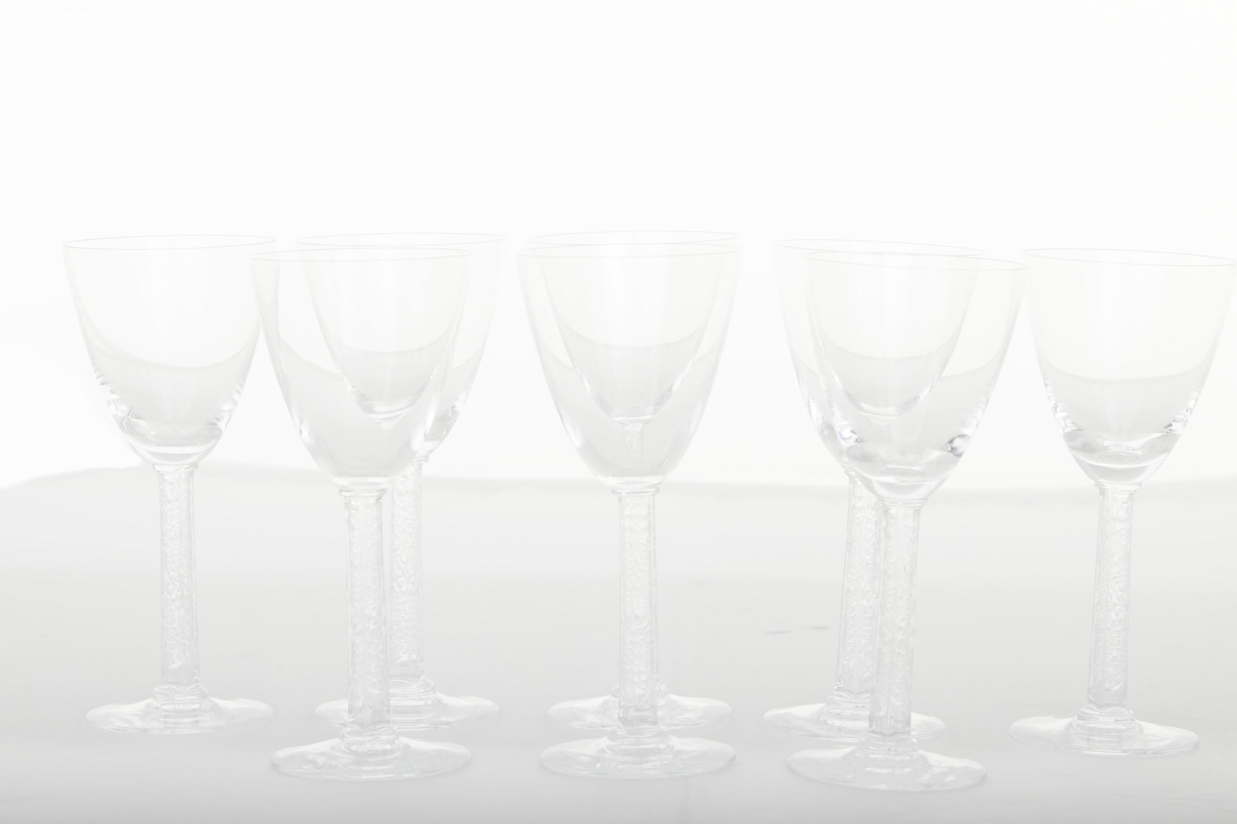 Art Deco Lalique Crystal Barware / Tableware Glassware