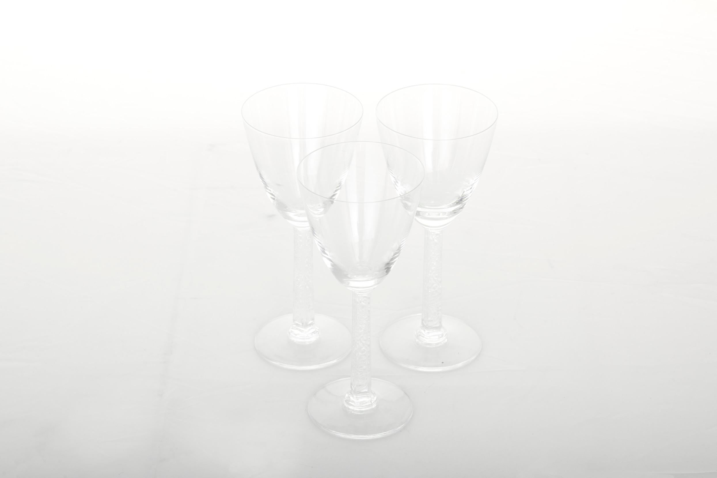 20th Century Lalique Crystal Barware / Tableware Glassware