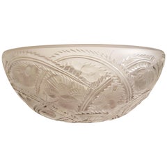 Lalique Crystal Bowl "Coupe Pinsons", France, 2012