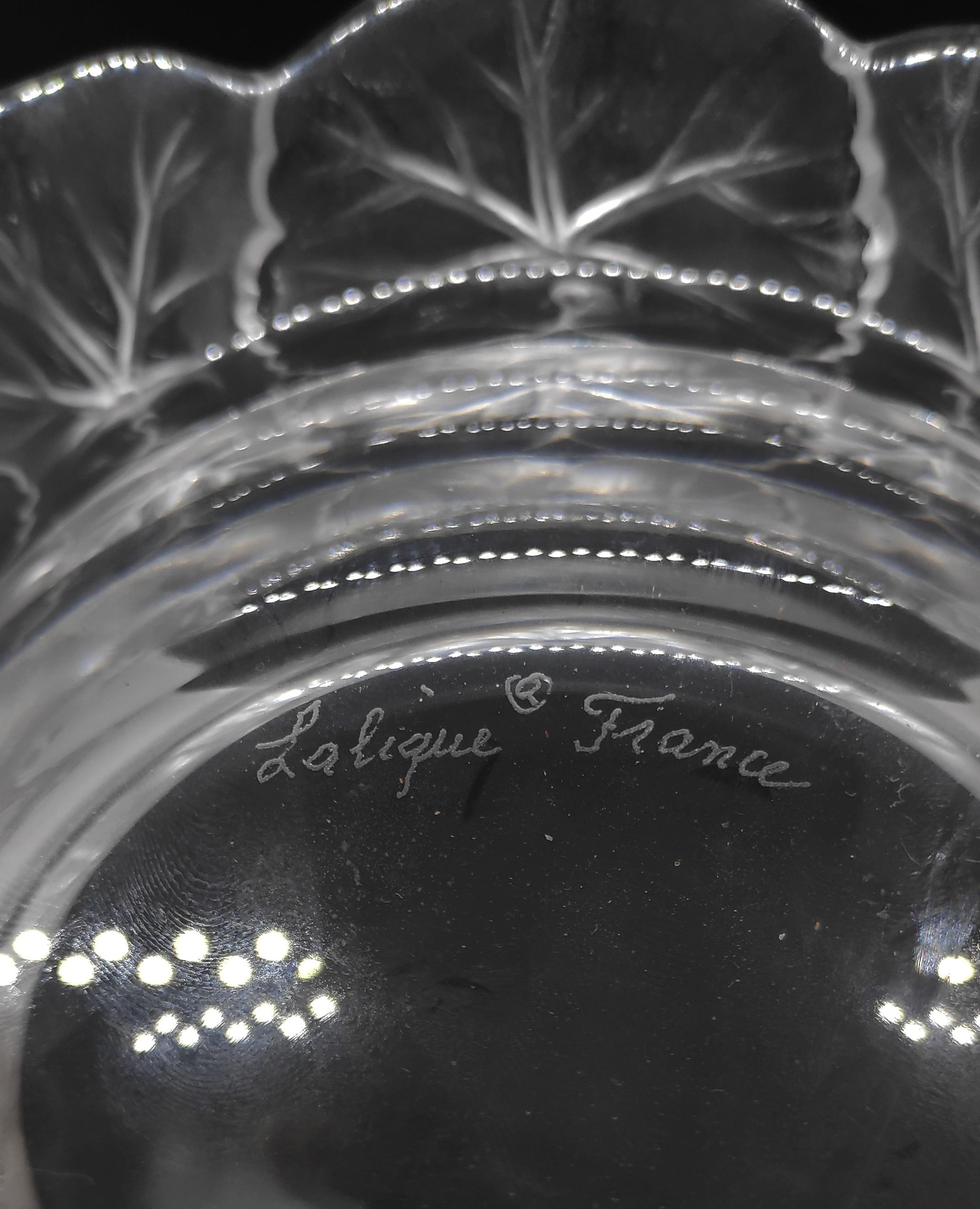 Modern Lalique Crystal Bowl