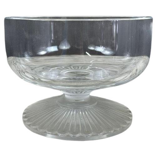 Lalique Crystal Bowl, Art Deco Design, France, Mid-20th Century, 15"