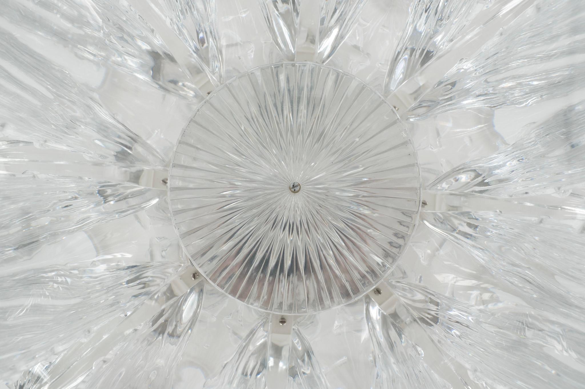 Contemporary Lalique Crystal Cactus Dining Table Base For Sale