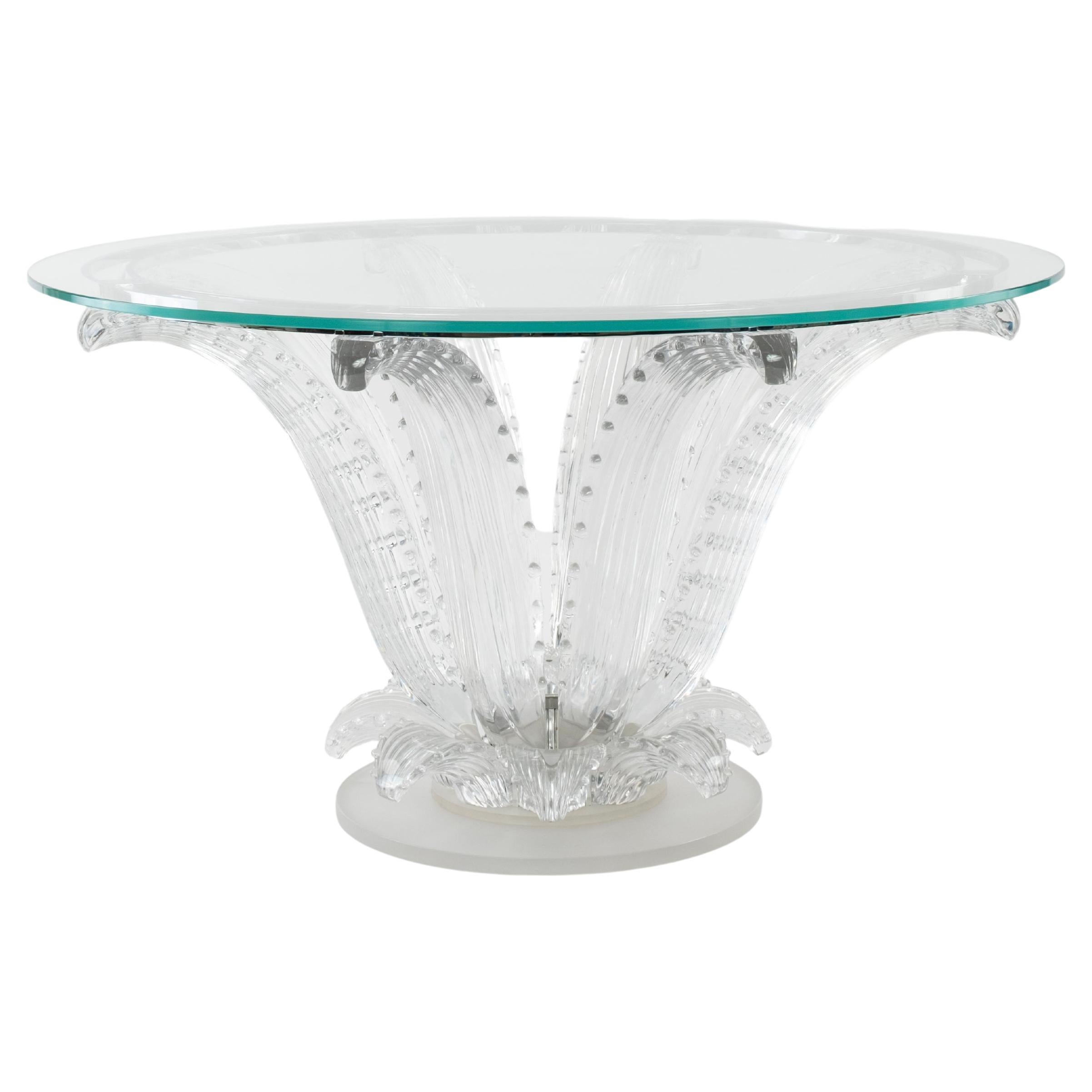 Lalique Crystal Cactus Dining Table Base For Sale