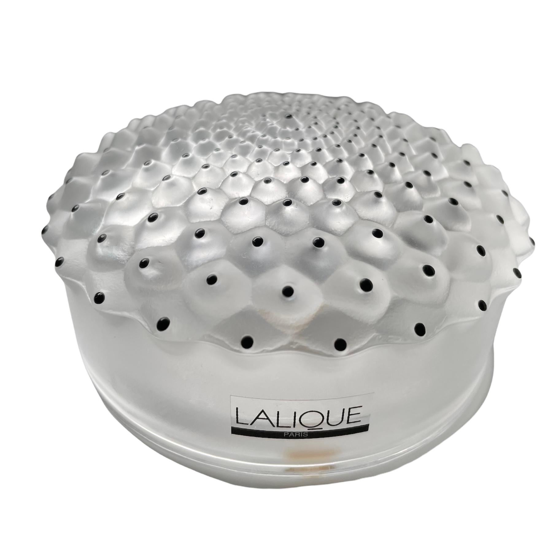 Lalique Crystal Cactus Vanity Powder Box 2