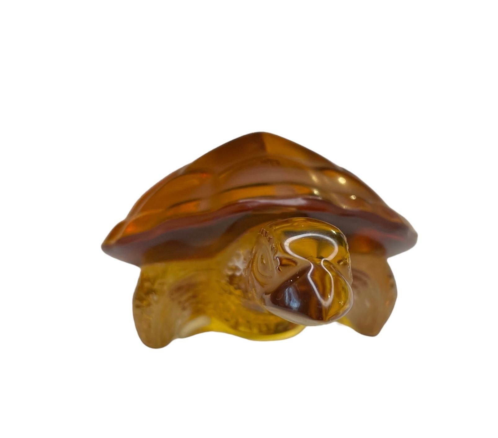 Lalique Crystal “Caroline” Turtle Sculpture/Paperweight  6