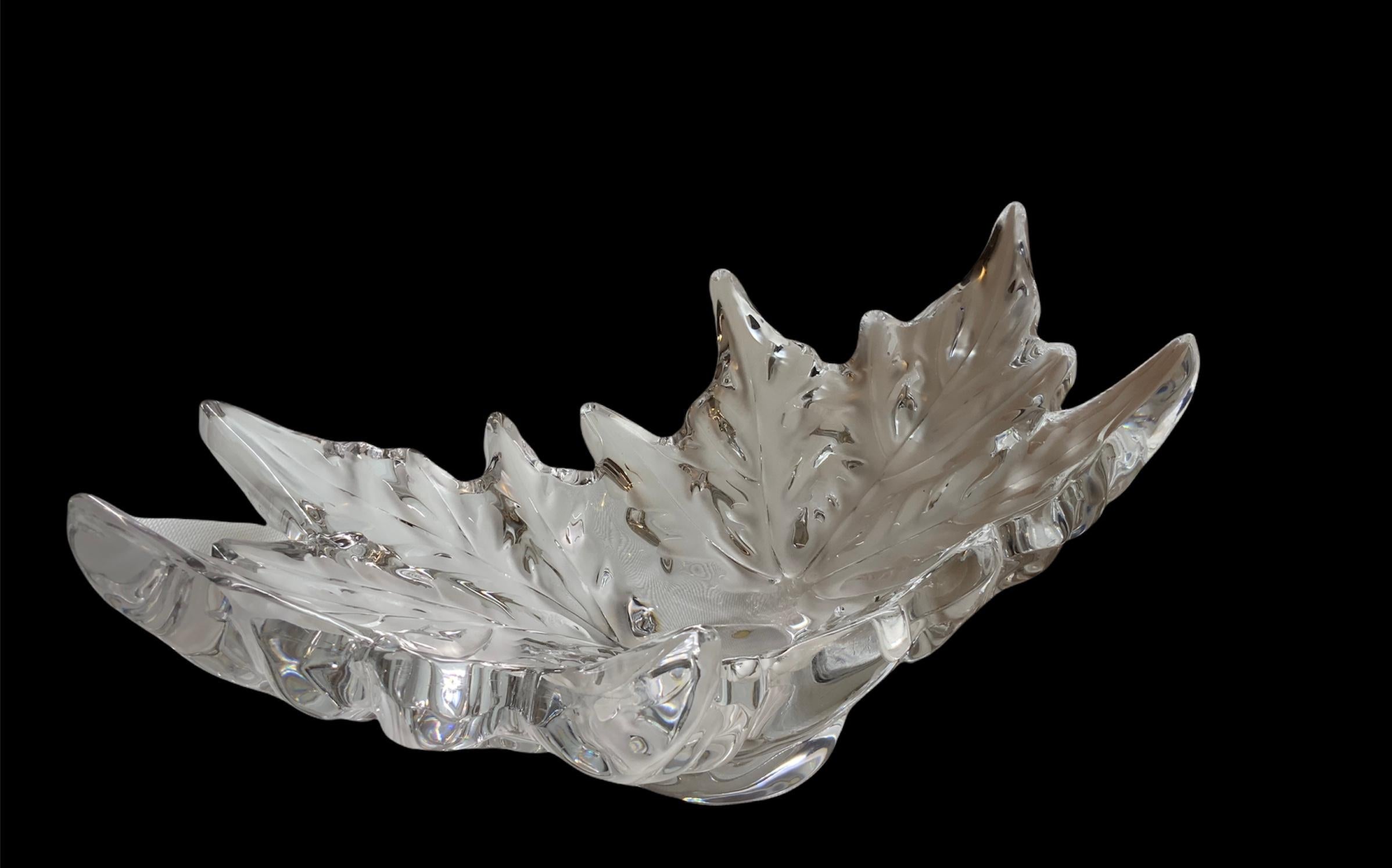 Lalique Crystal Champs-Elysees Bowl Vase For Sale 2