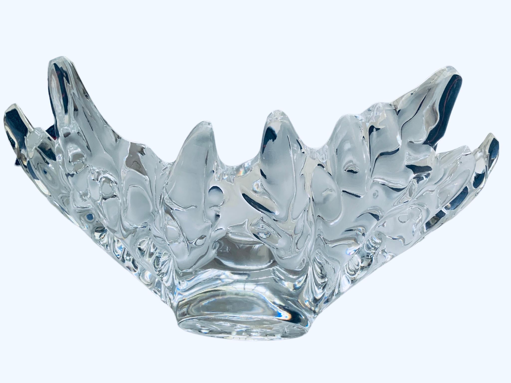 Lalique Crystal Champs-Elysees Bowl Vase For Sale 5