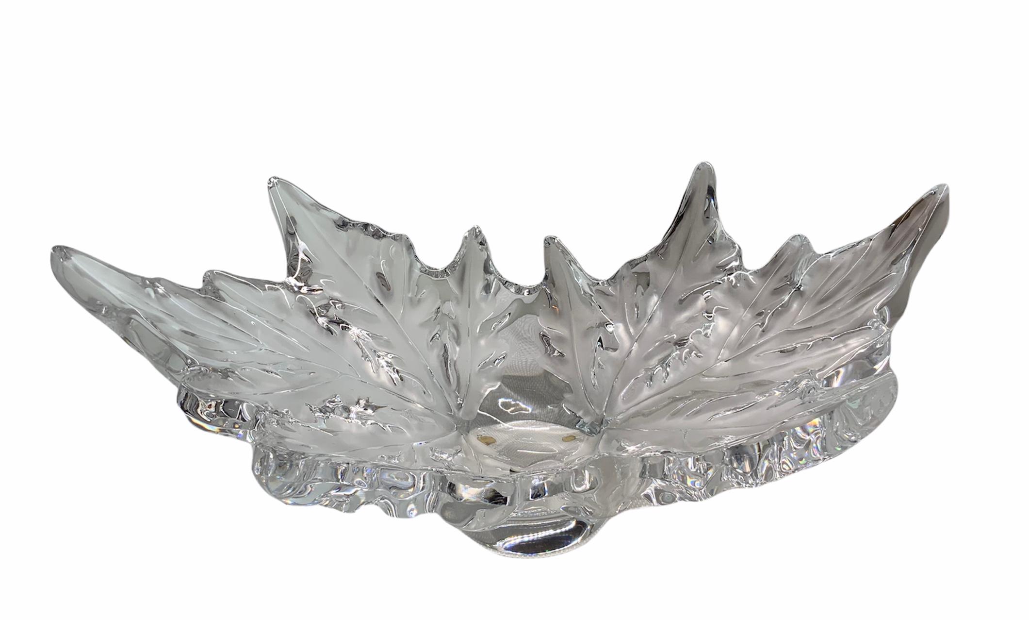 Lalique Crystal Champs-Elysees Bowl Vase For Sale 5