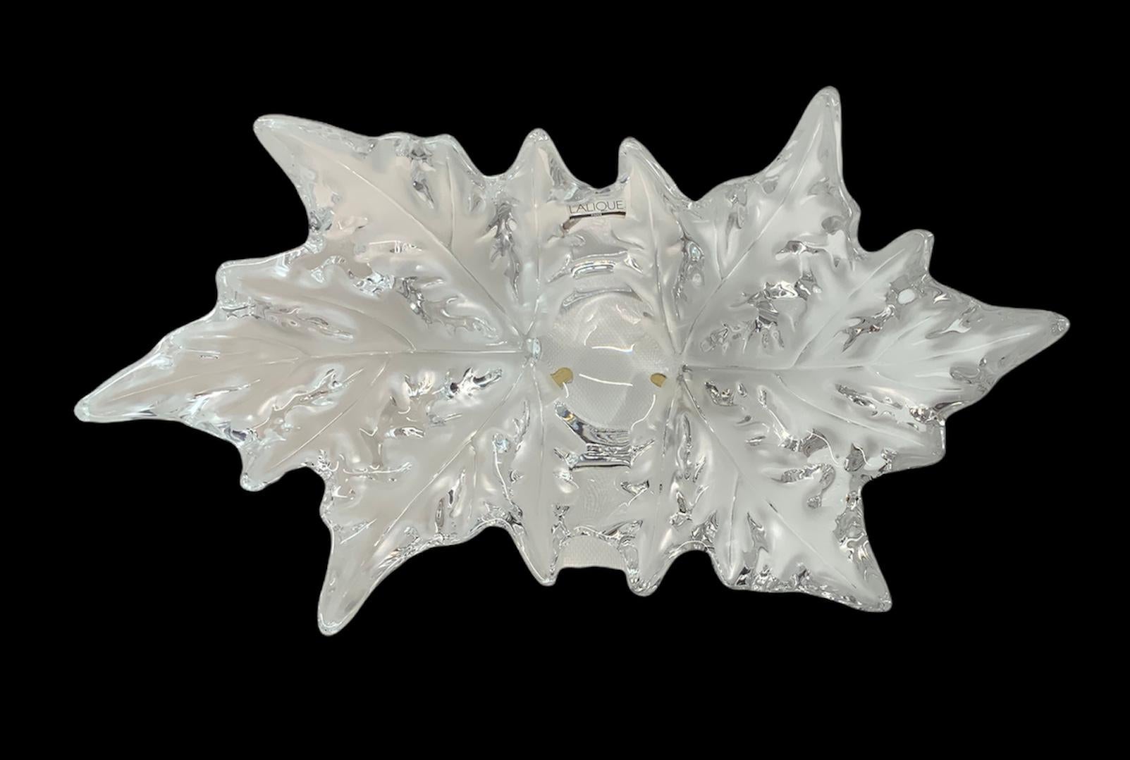 Lalique Crystal Champs-Elysees Bowl Vase For Sale 6