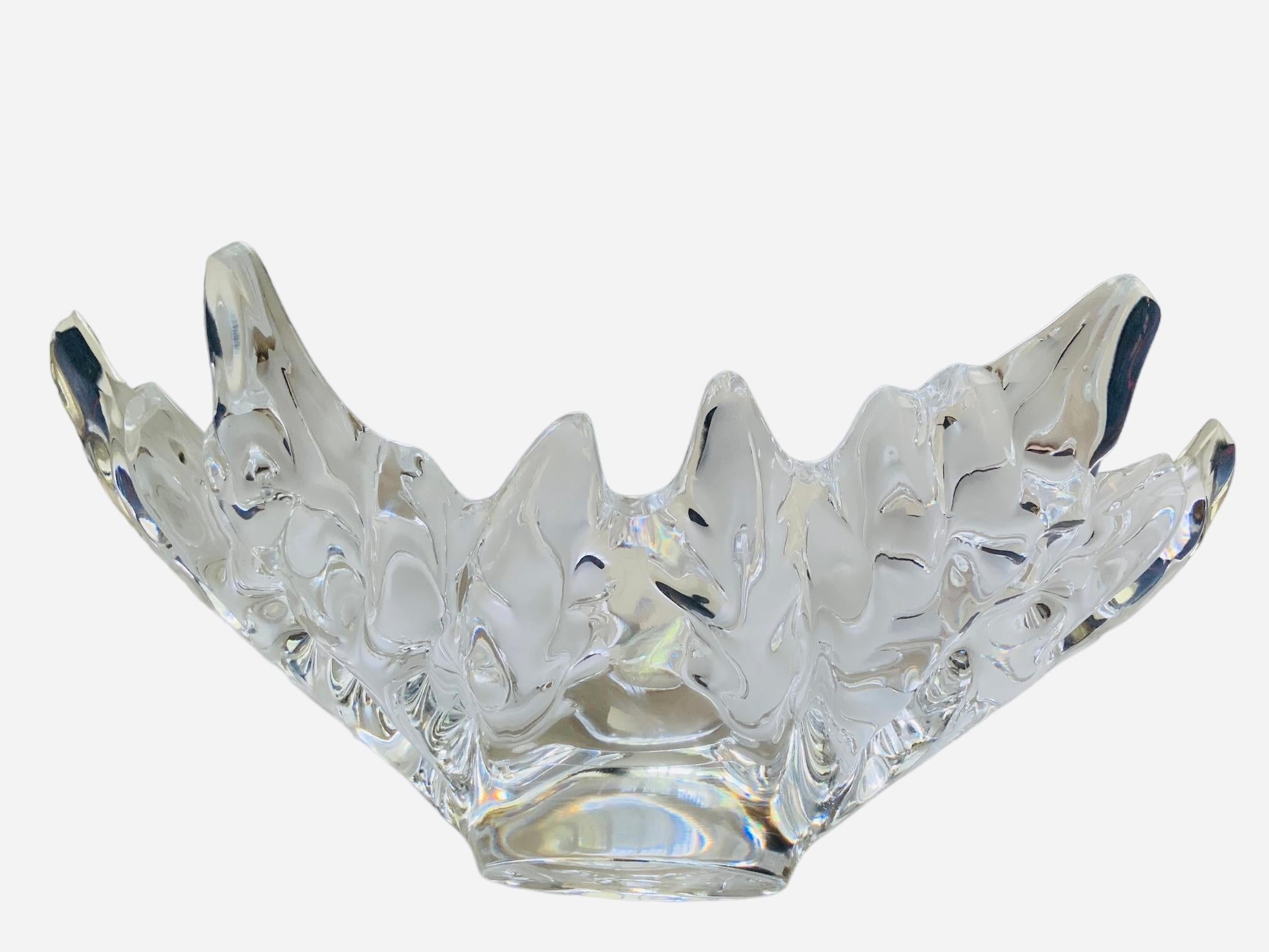 Lalique Crystal Champs-Elysees Bowl Vase For Sale 2
