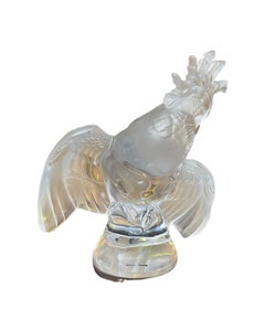 Lalique Crystal Cockatiel Sculpture