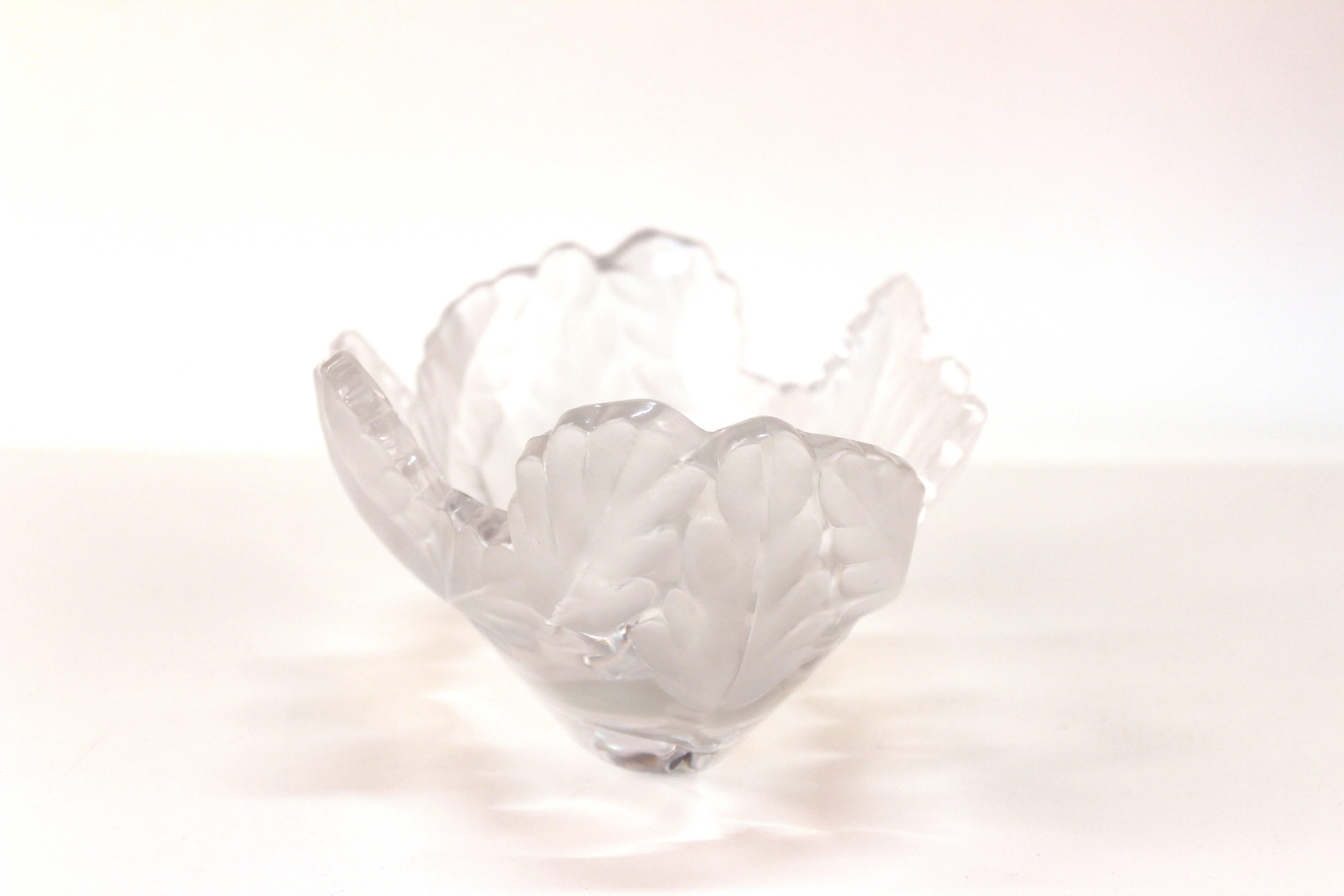 French Lalique Crystal 'Compiegne Jardiniere' Bowl