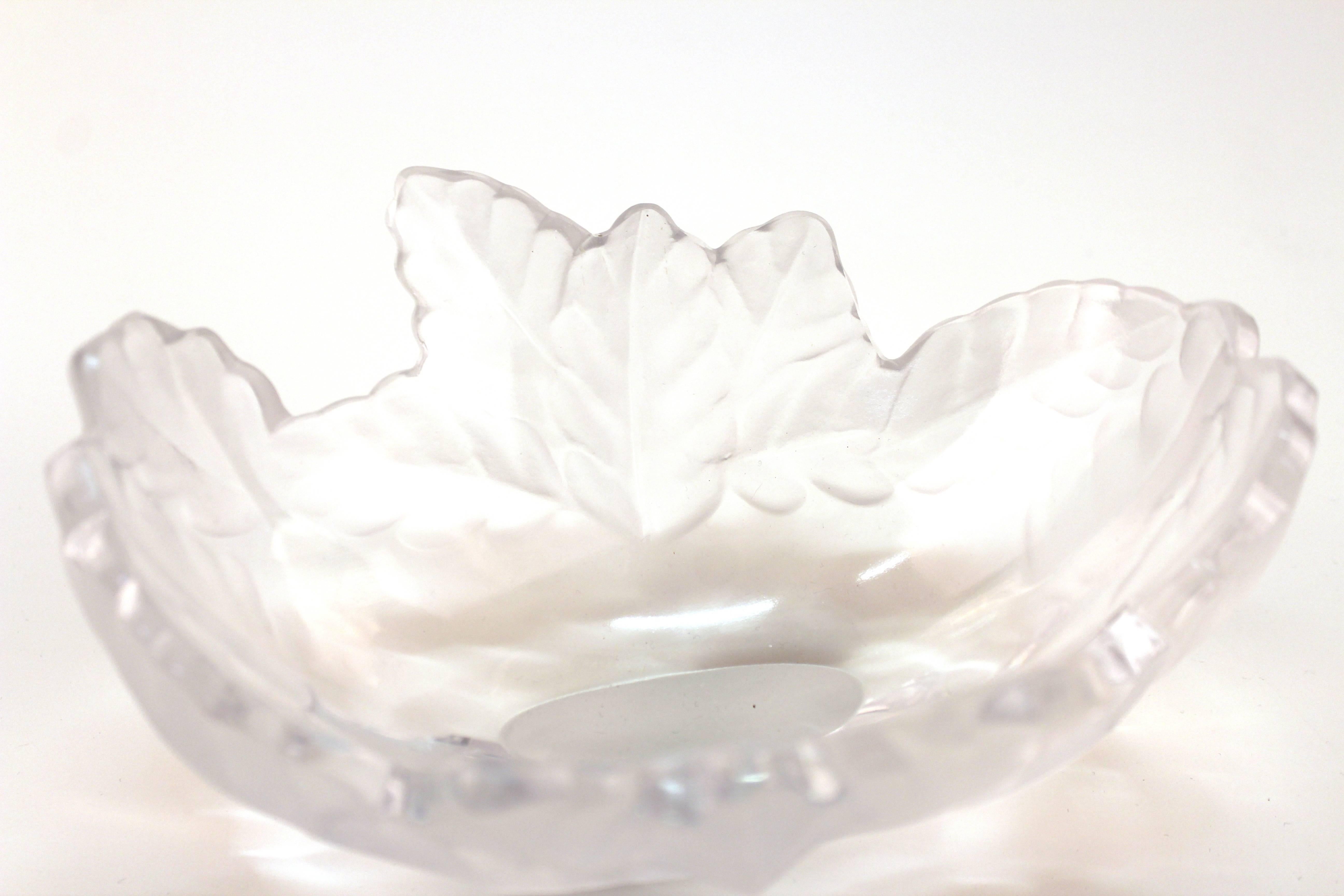 20th Century Lalique Crystal 'Compiegne Jardiniere' Bowl