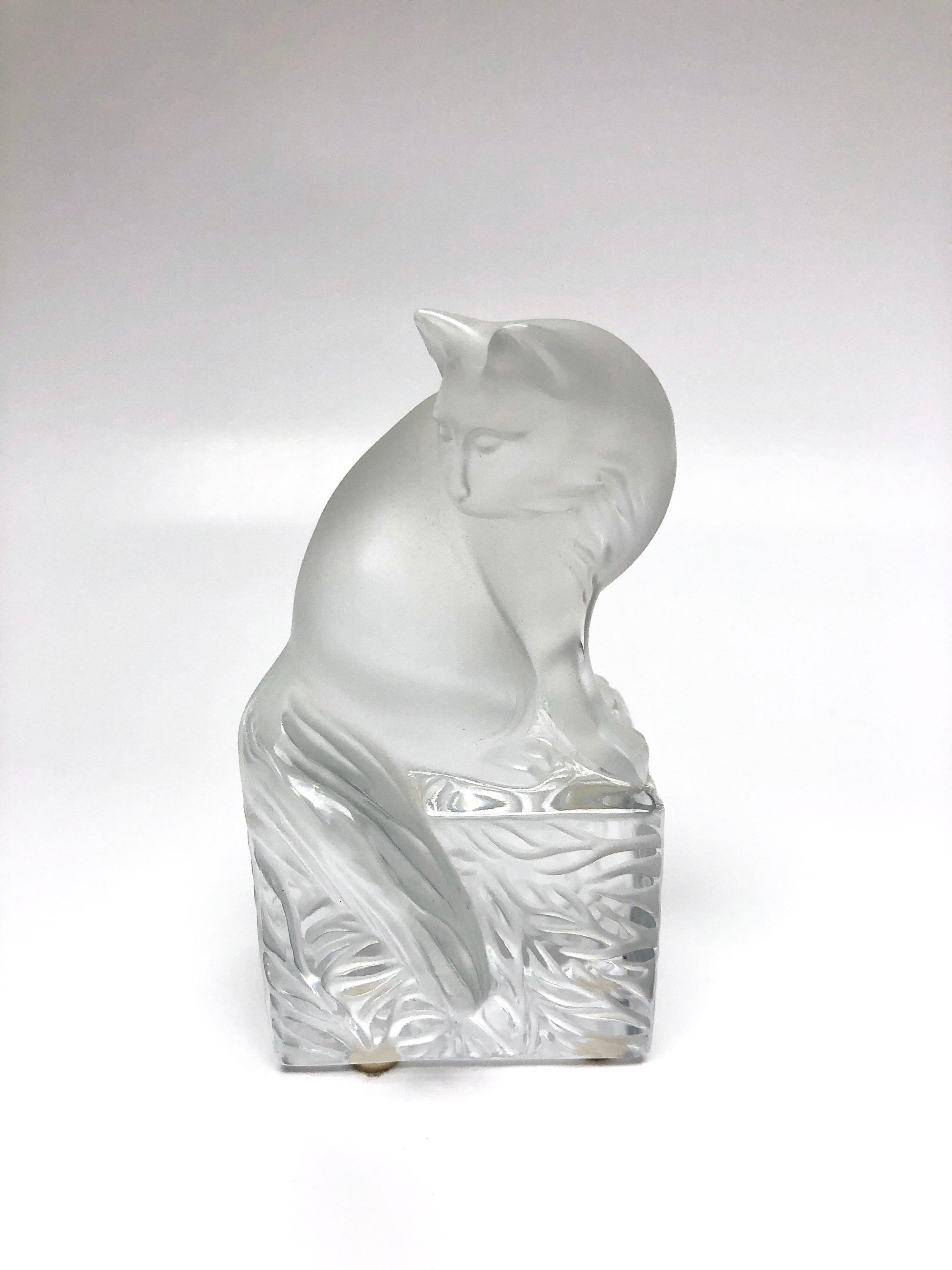 lalique cat figurines