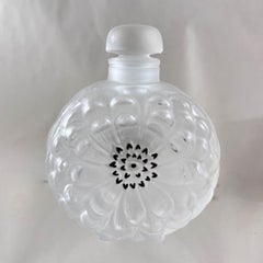 Lalique Crystal Dahlia Perfume Bottle