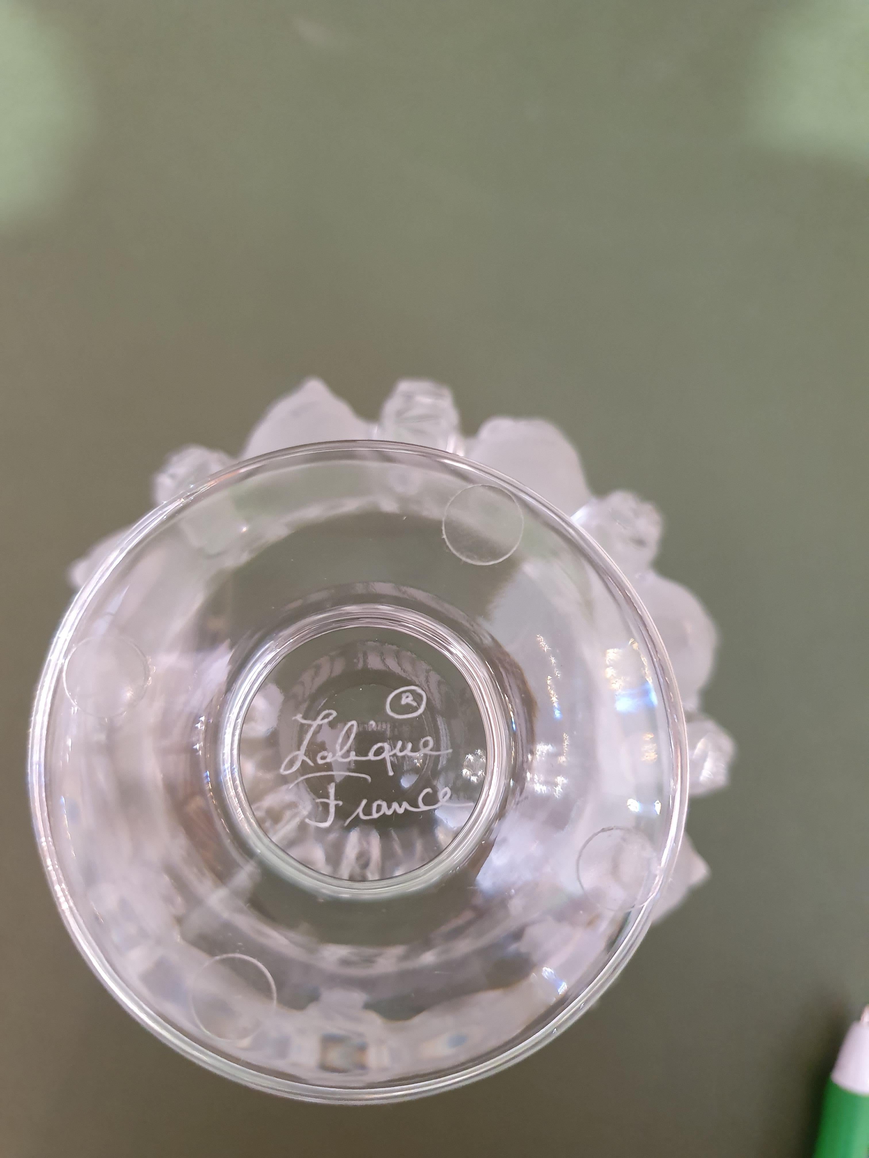 Art Déco Vaso di cristallo Lalique 