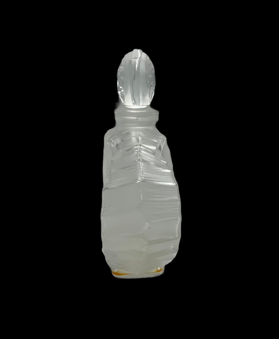Modern Lalique Crystal “Deux Coeurs” 'Two Hearts' Perfume Bottle