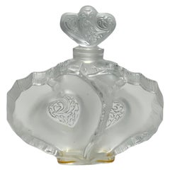 Lalique Crystal “Deux Coeurs” 'Two Hearts' Perfume Bottle