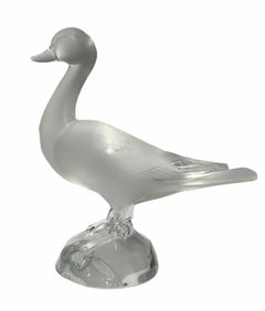 Lalique Crystal Duck Sculpture/Figure