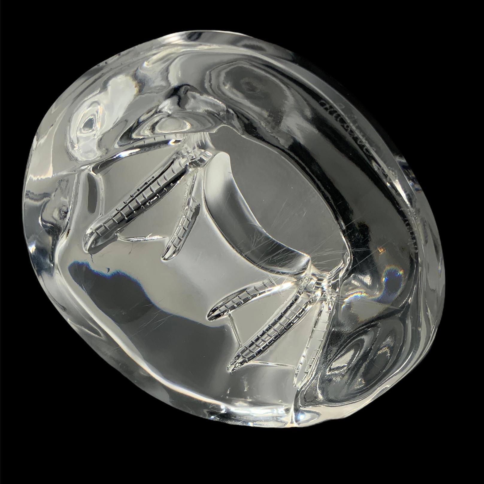 Art nouveau Sculpture/Figure de canard en cristal Lalique en vente