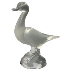 Lalique Crystal Duck Sculpture/Figure