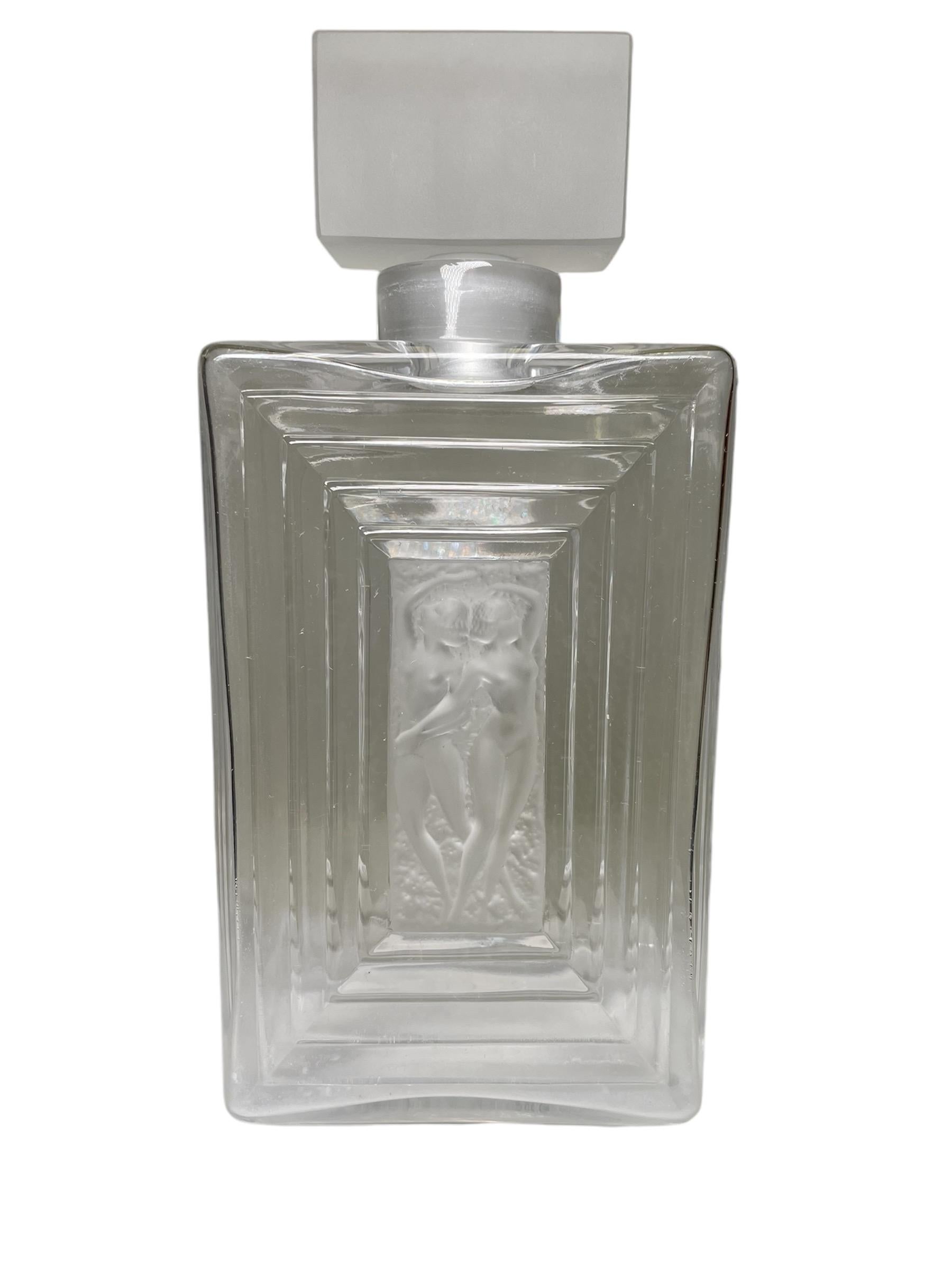 Lalique Crystal Duncan No.3 Perfume Bottle For Sale 2