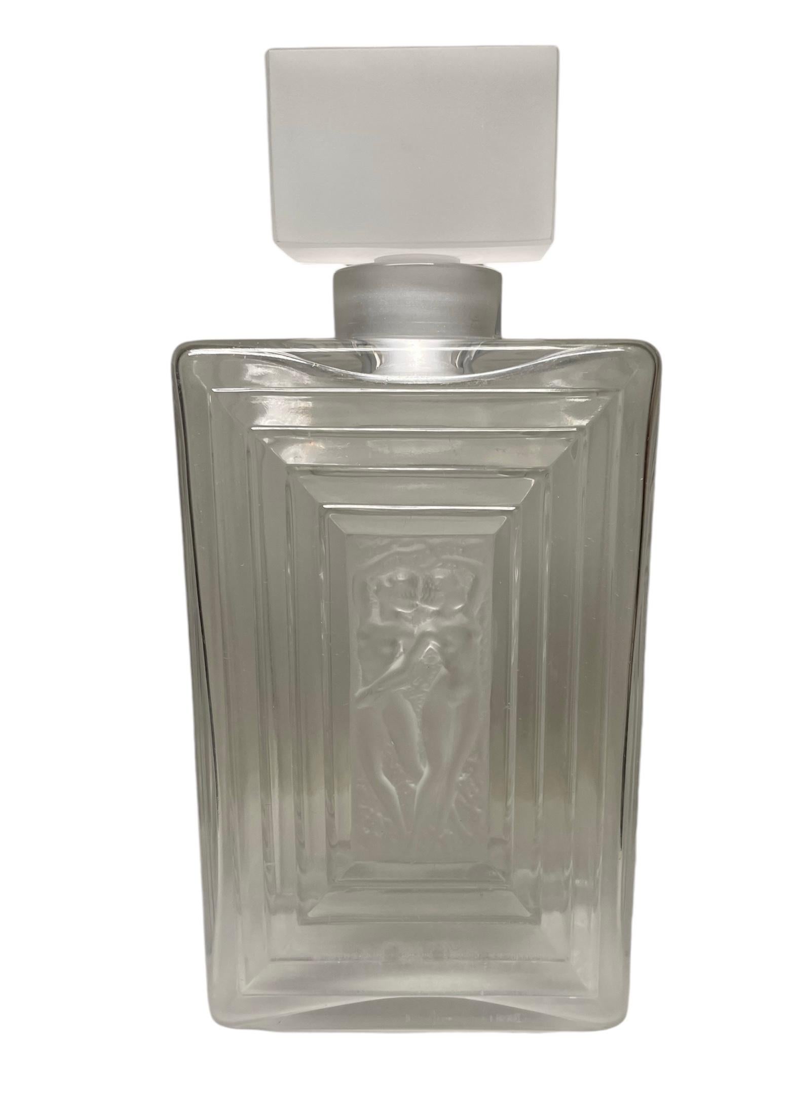 Lalique Crystal Duncan No.3 Perfume Bottle For Sale 11