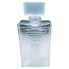 Vintage Lalique Crystal Duncan No.3 Perfume Bottle