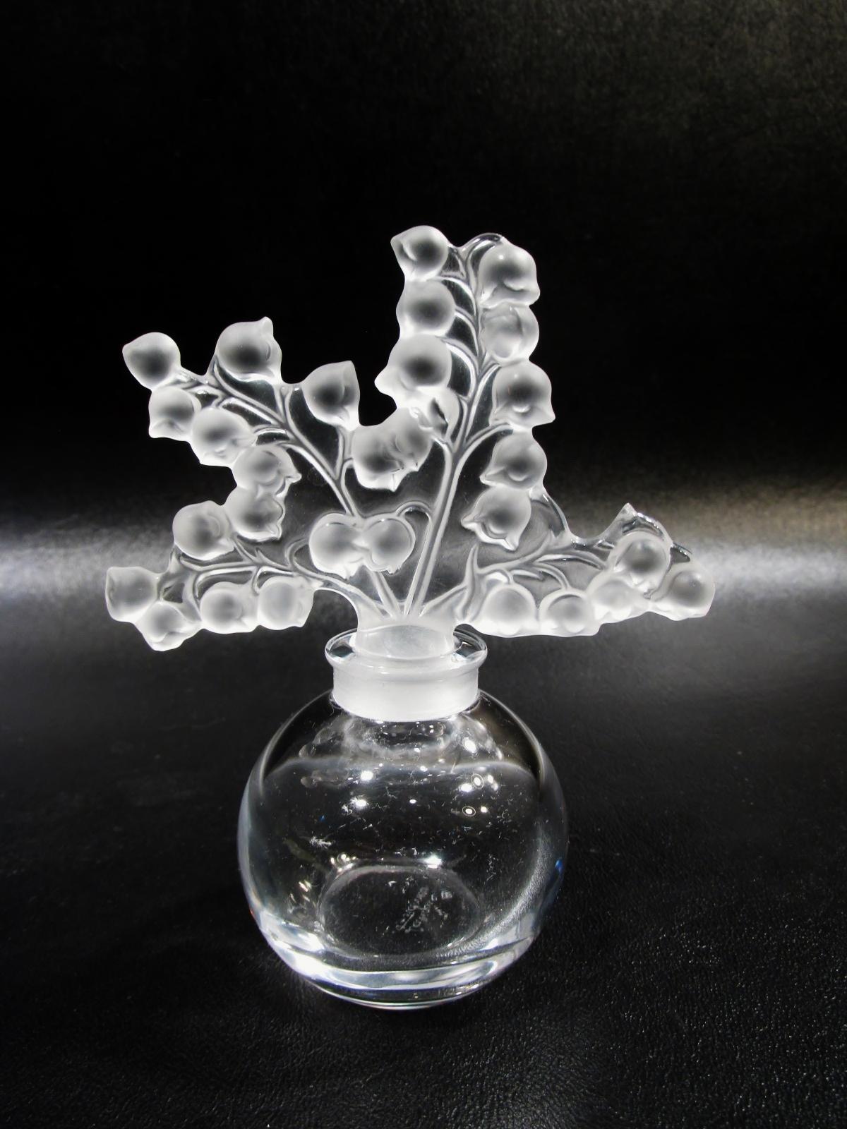 French Lalique Crystal France Clairefontaine Perfume Bottle