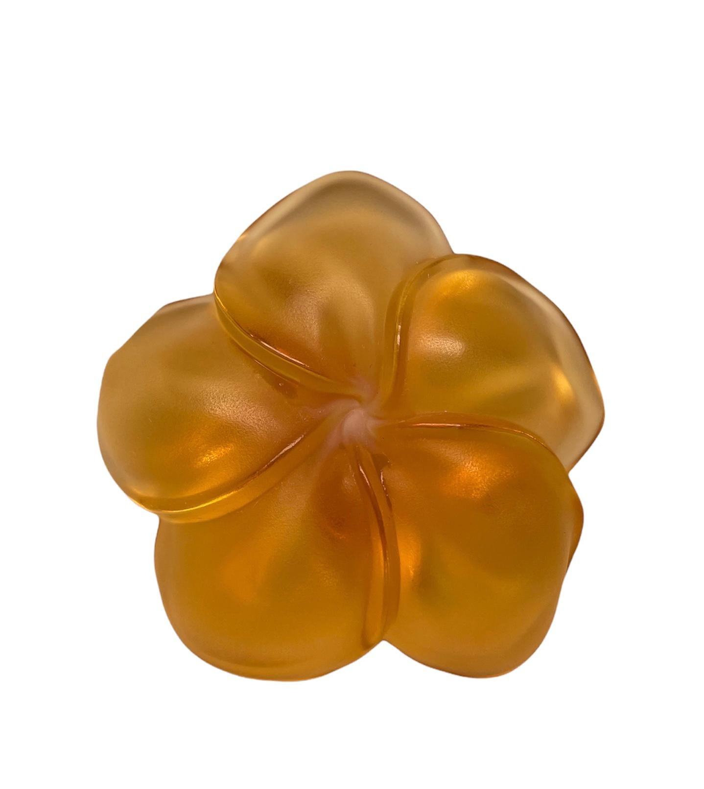 Lalique Crystal “Frangipani” Ring Holder/Pin Dish 2