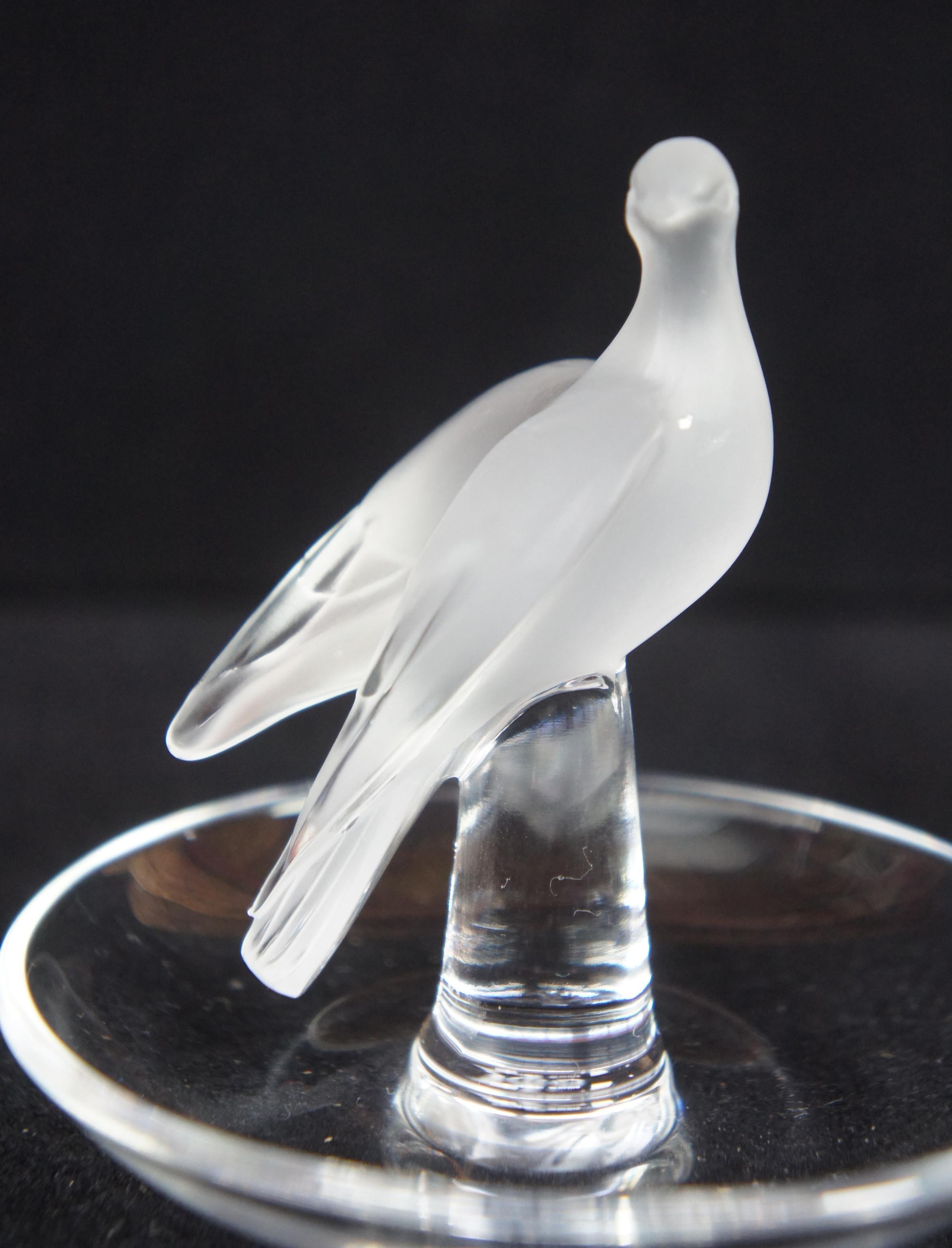 lalique dove ring holder