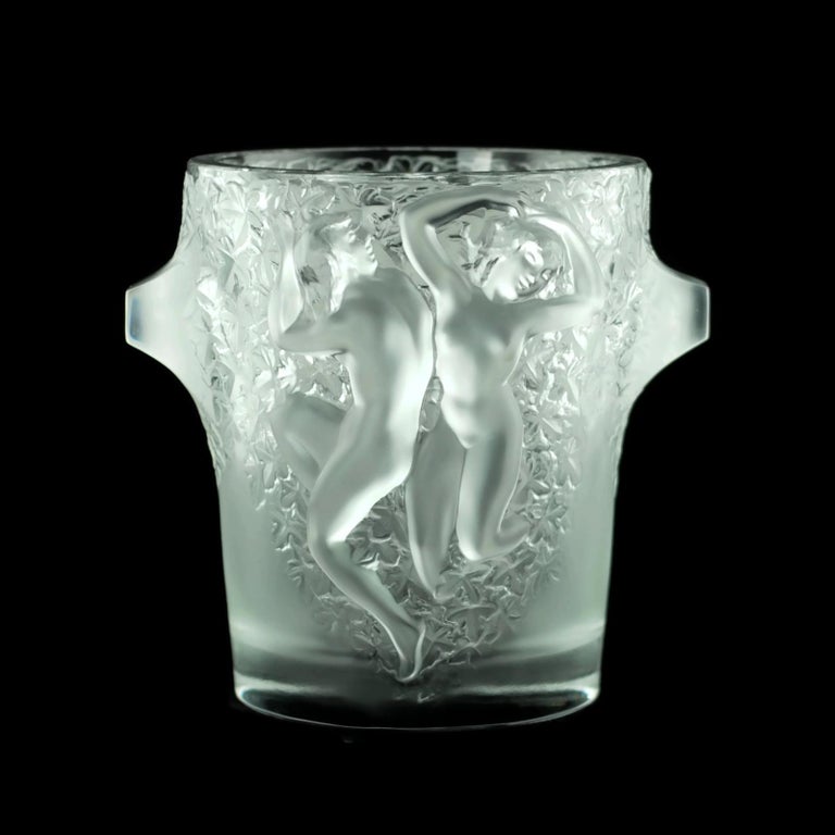 Lalique Crystal Ganymede Champagne Cooler Ice Bucket at 1stDibs