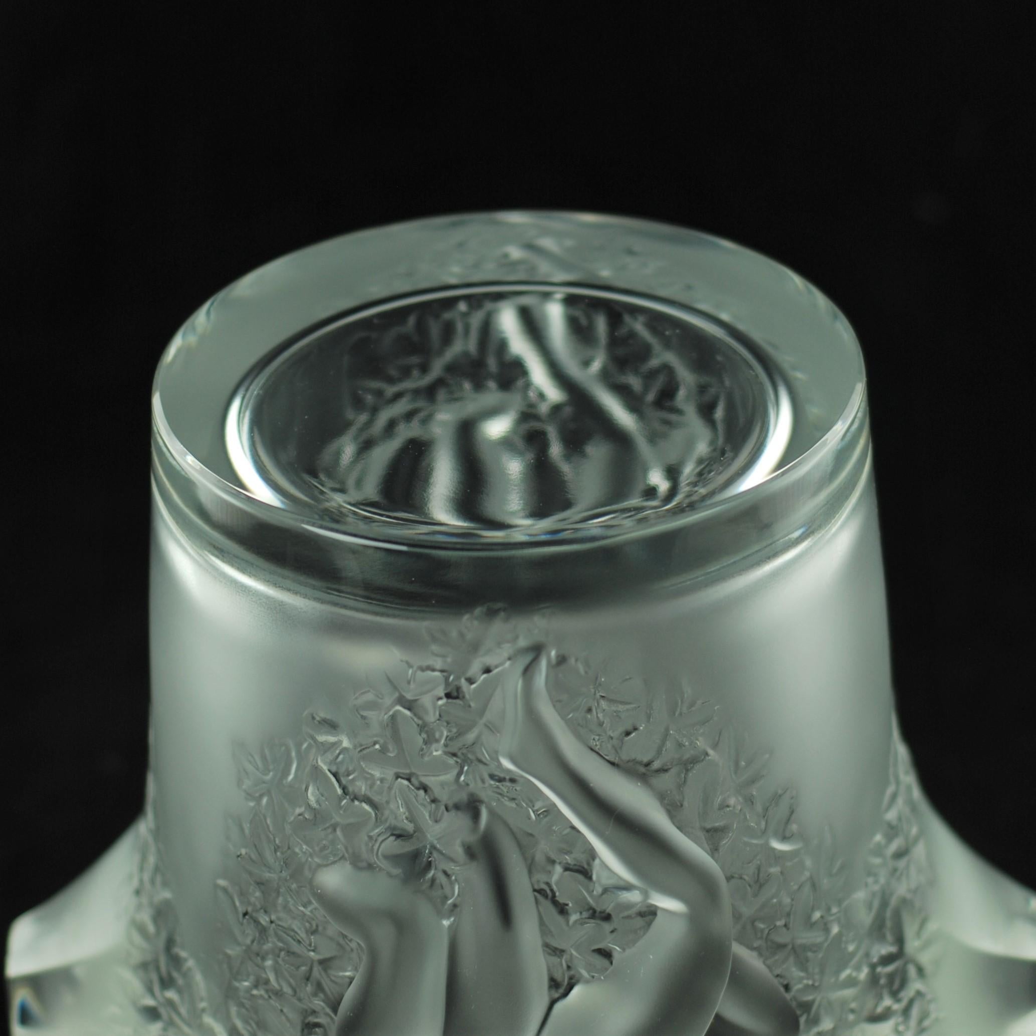 Mid-20th Century Lalique Crystal Ganymede Champagne Cooler Ice Bucket