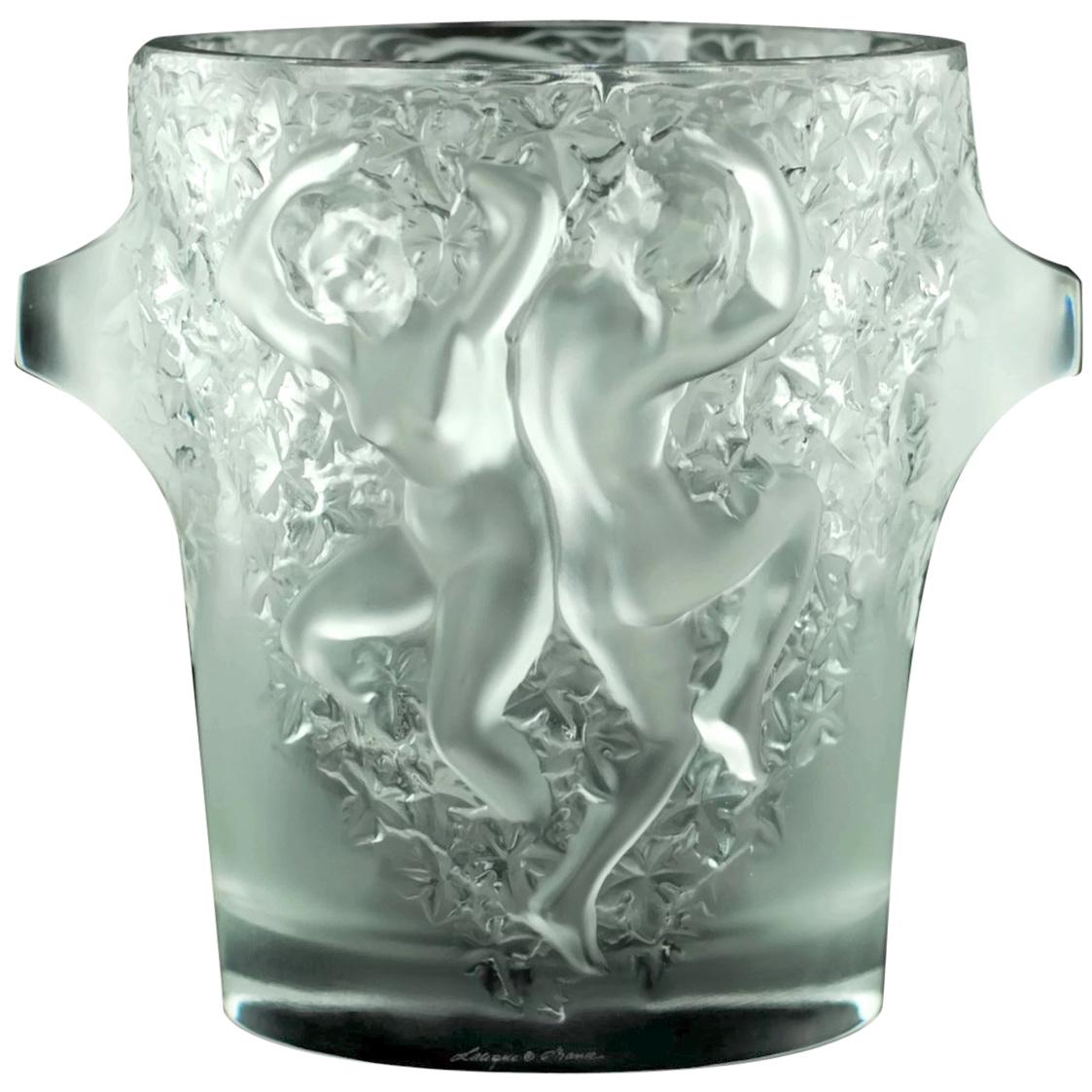 Seau à glace Ganymède en cristal de Lalique pour le champagne