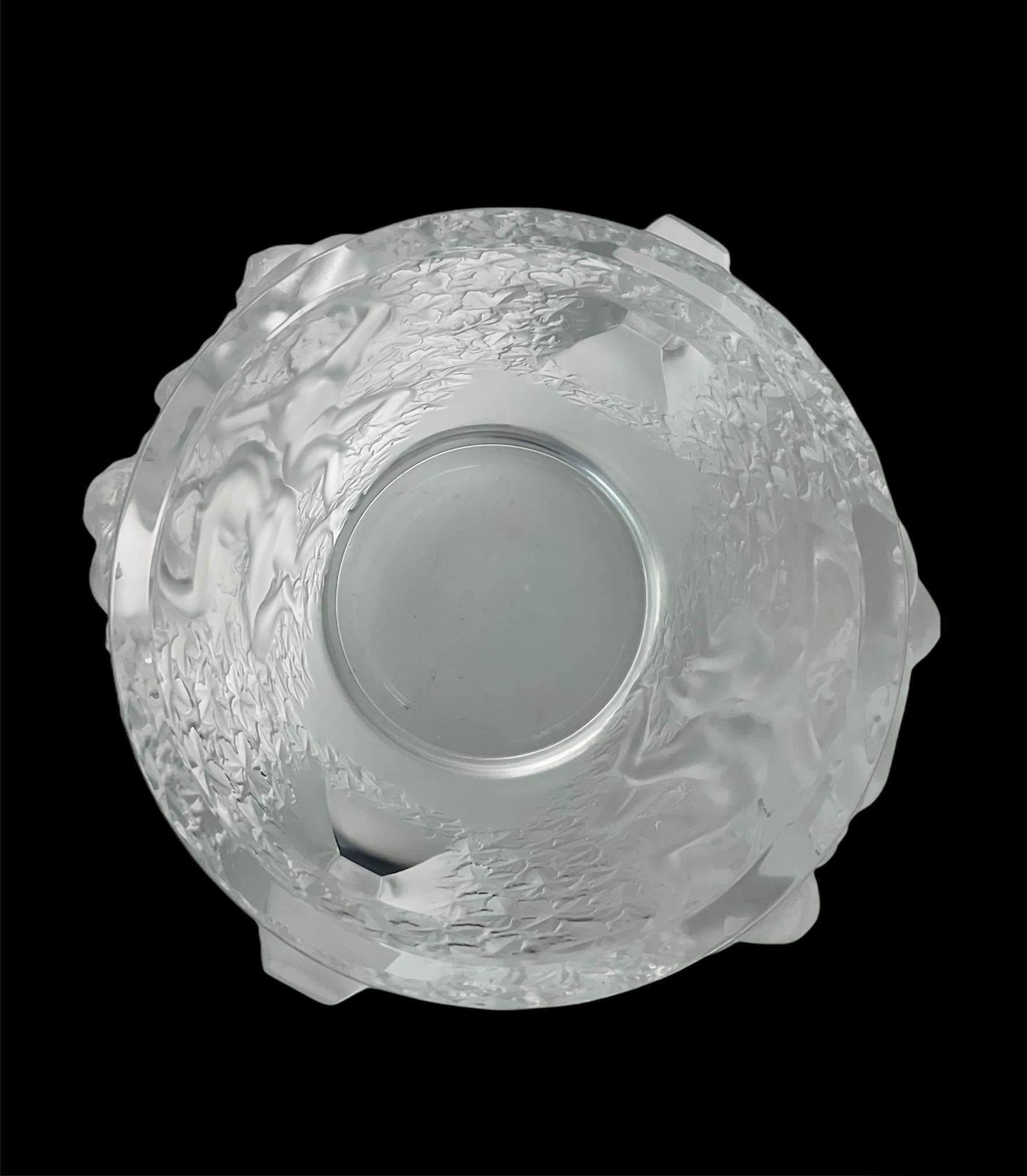 Gréco-romain Rafraîchisseur à champagne/ampoule à glace en cristal Ganymede Lalique
