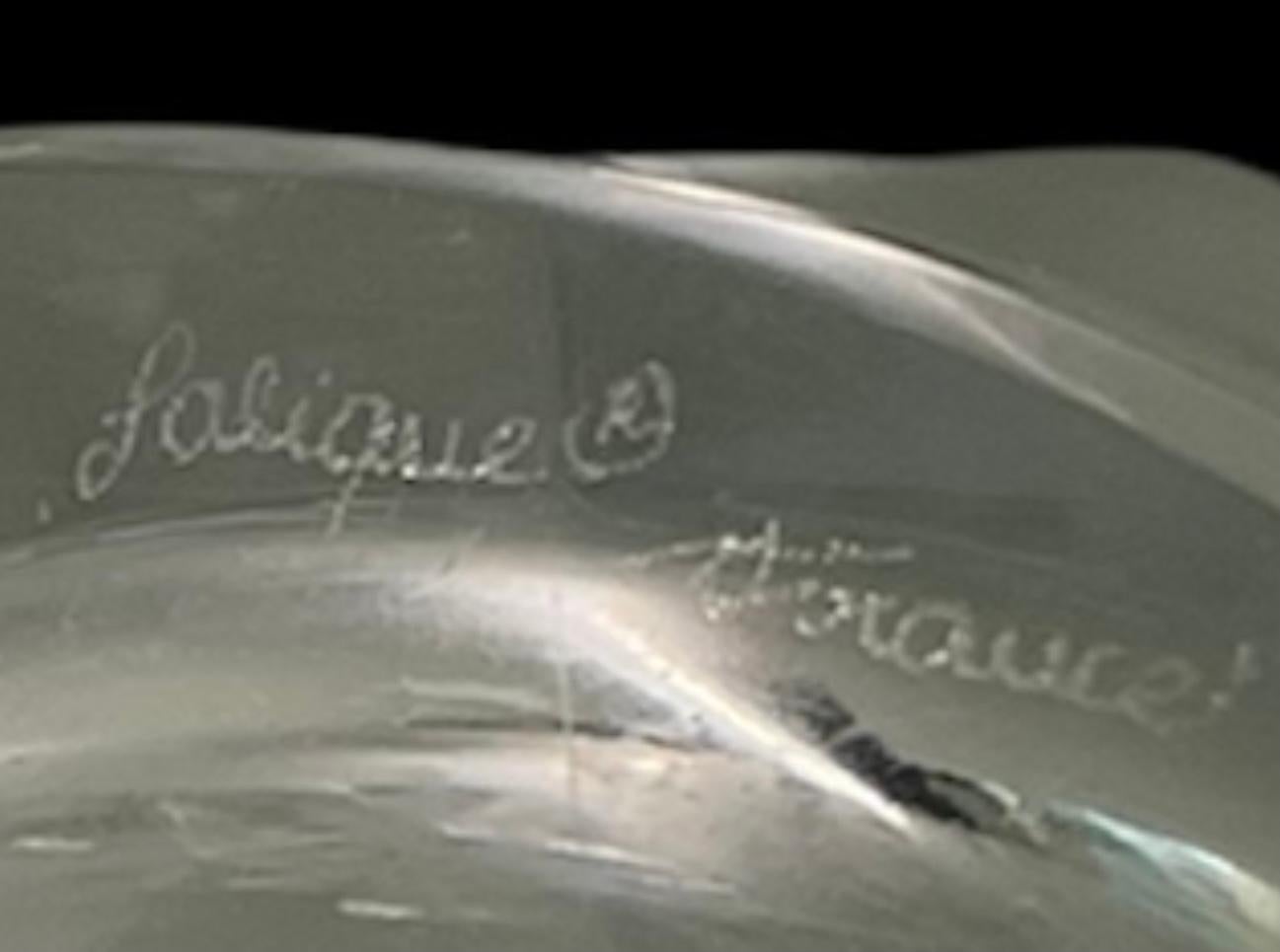 Lalique Crystal Ganymede Champagne Cooler/Ice Bucket In Good Condition In Guaynabo, PR