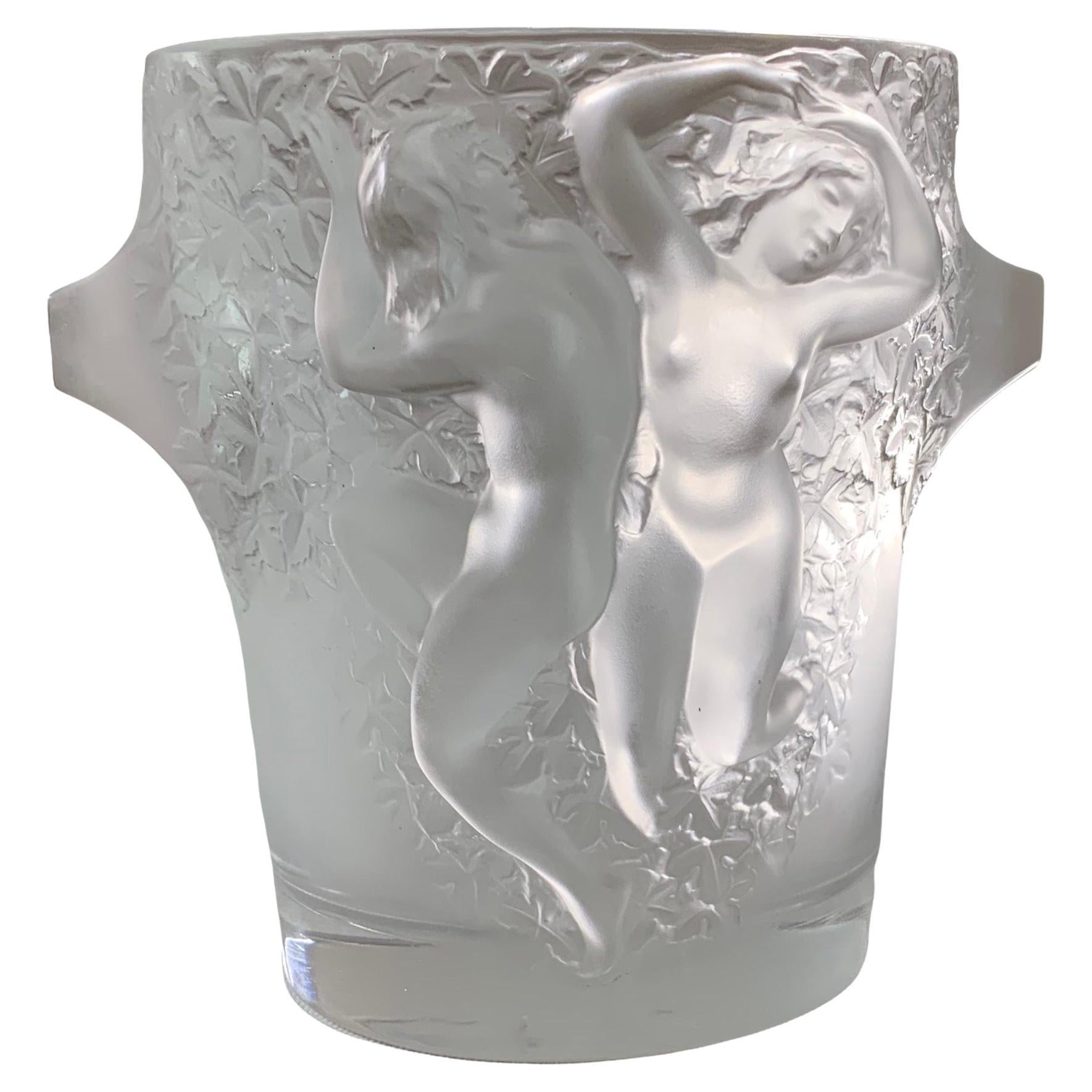 Lalique Crystal Ganymede Champagne Cooler/Ice Bucket