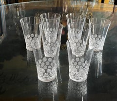 Série de verres en cristal de Lalique