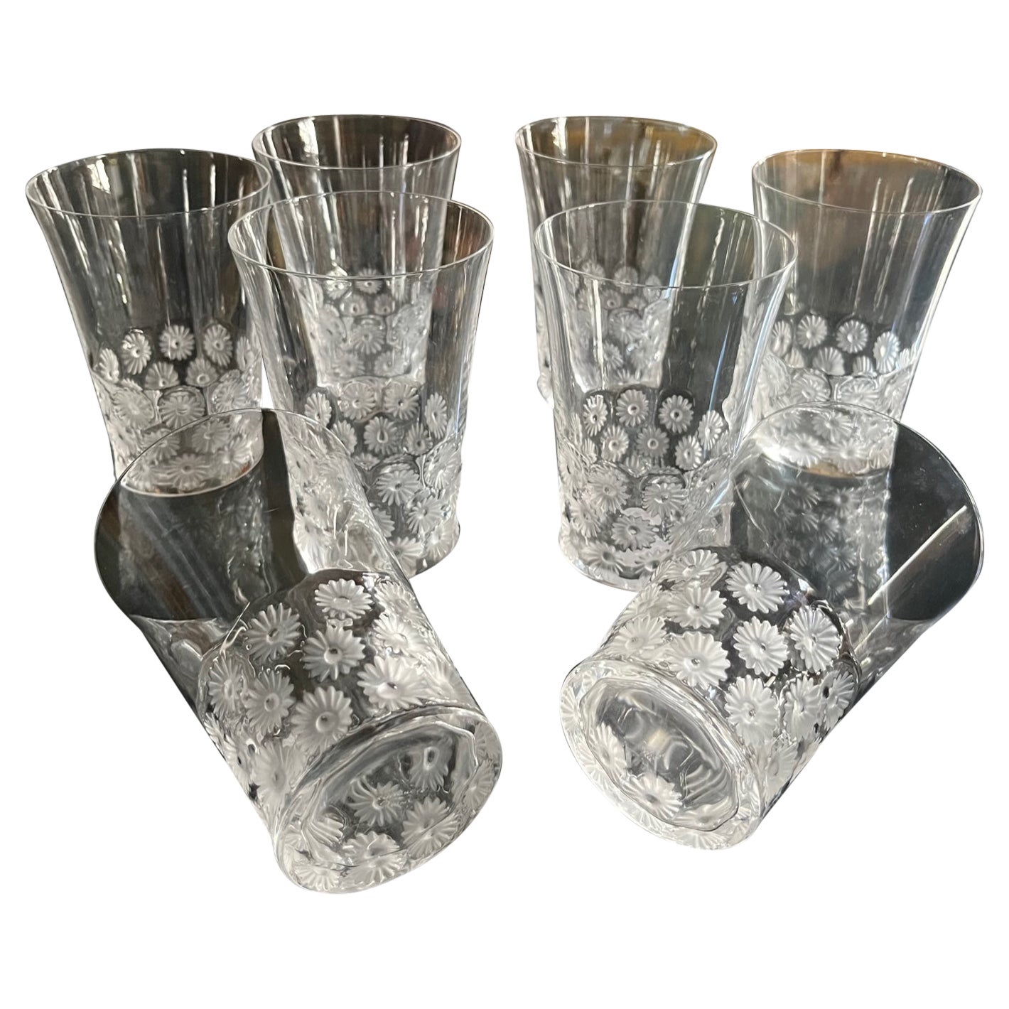 Série de verres en cristal de Lalique en vente