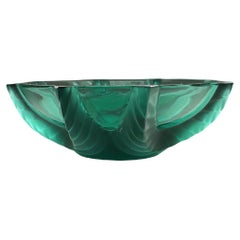 Lalique Crystal Green Teal Sea Star Small Bowl
