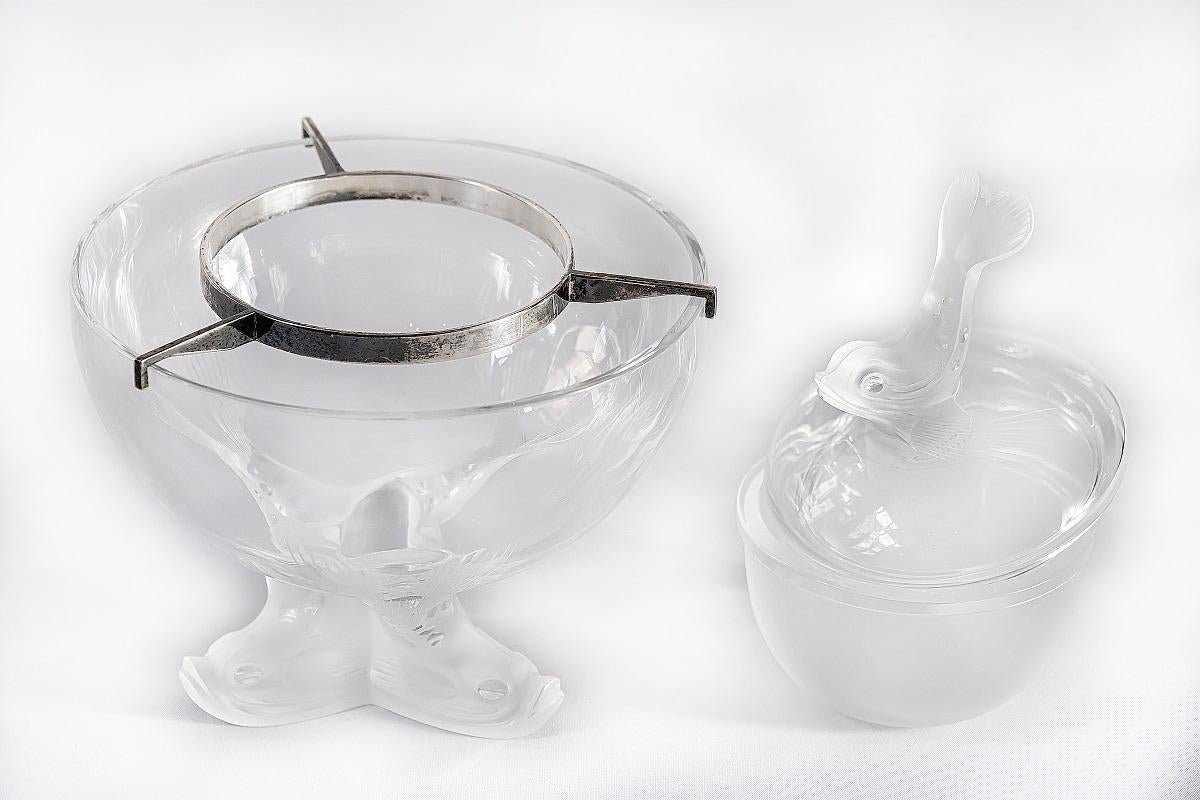 Juego de Cuenco Igor Caviar de Cristal Lalique Hecho a mano en venta