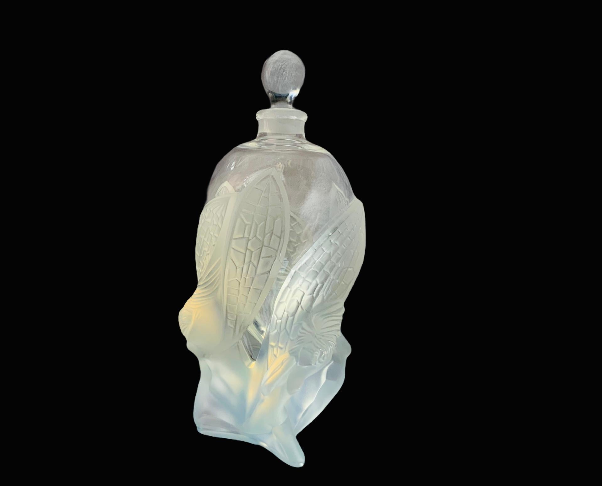 lalique crystal perfume bottle