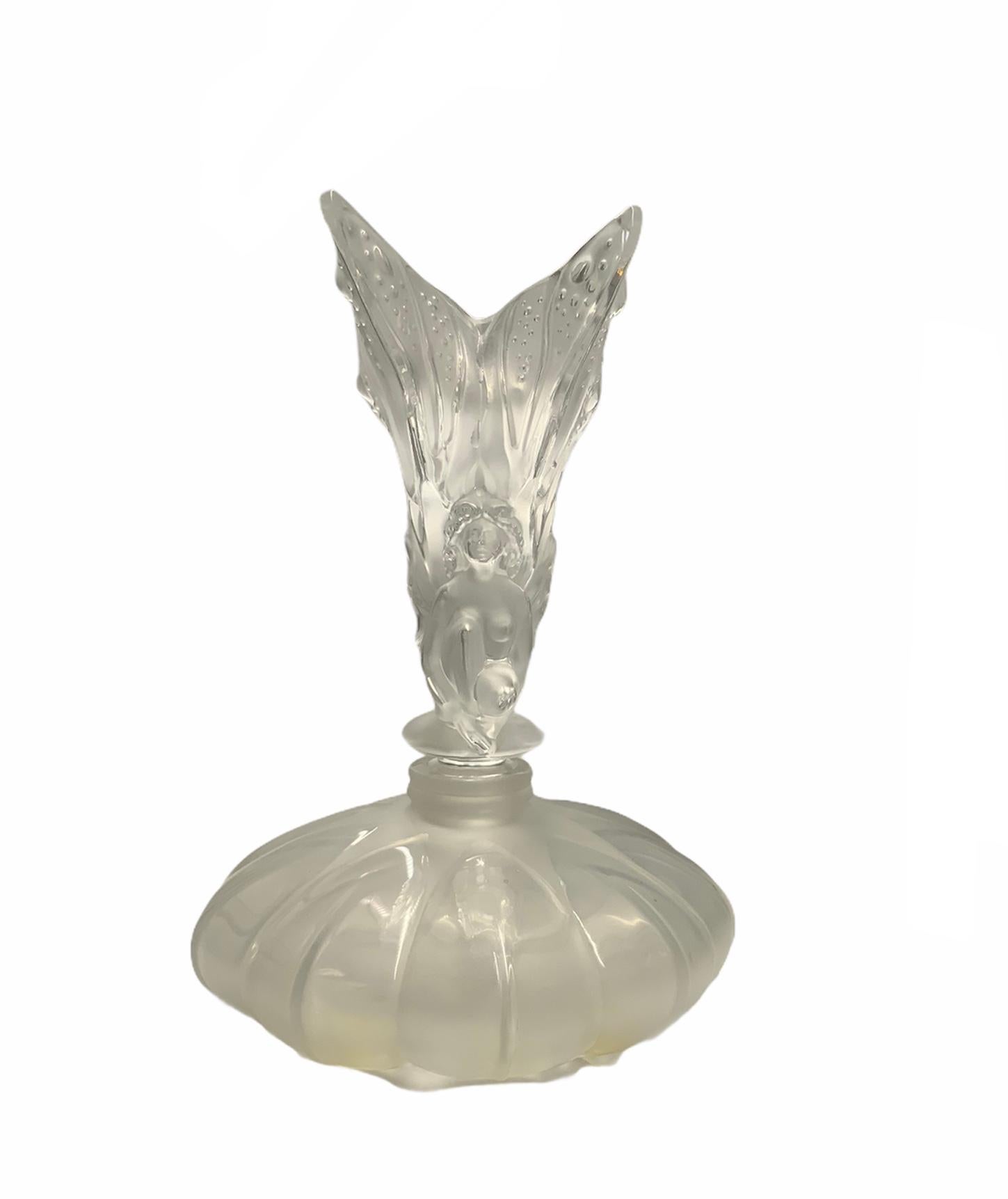 French Lalique Crystal “Les Fees” 'The Fairy' Perfume Bottle