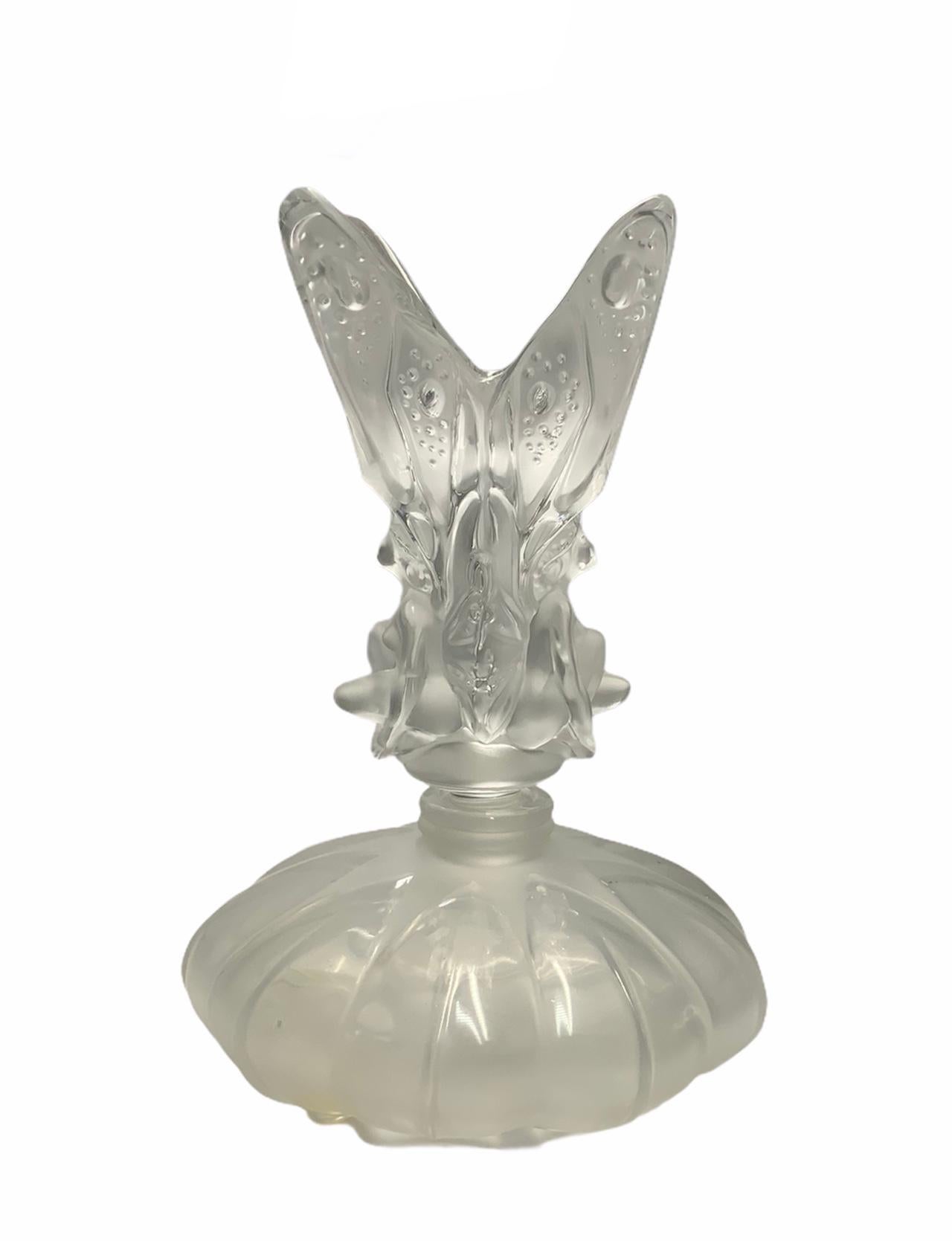 Molded Lalique Crystal “Les Fees” 'The Fairy' Perfume Bottle