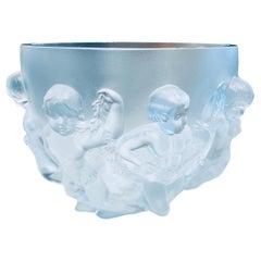 Lalique Crystal “Luxembourg” Large Round Bowl