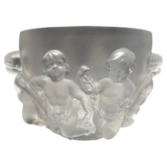 Lalique Crystal “Luxembourg” Large Round Bowl