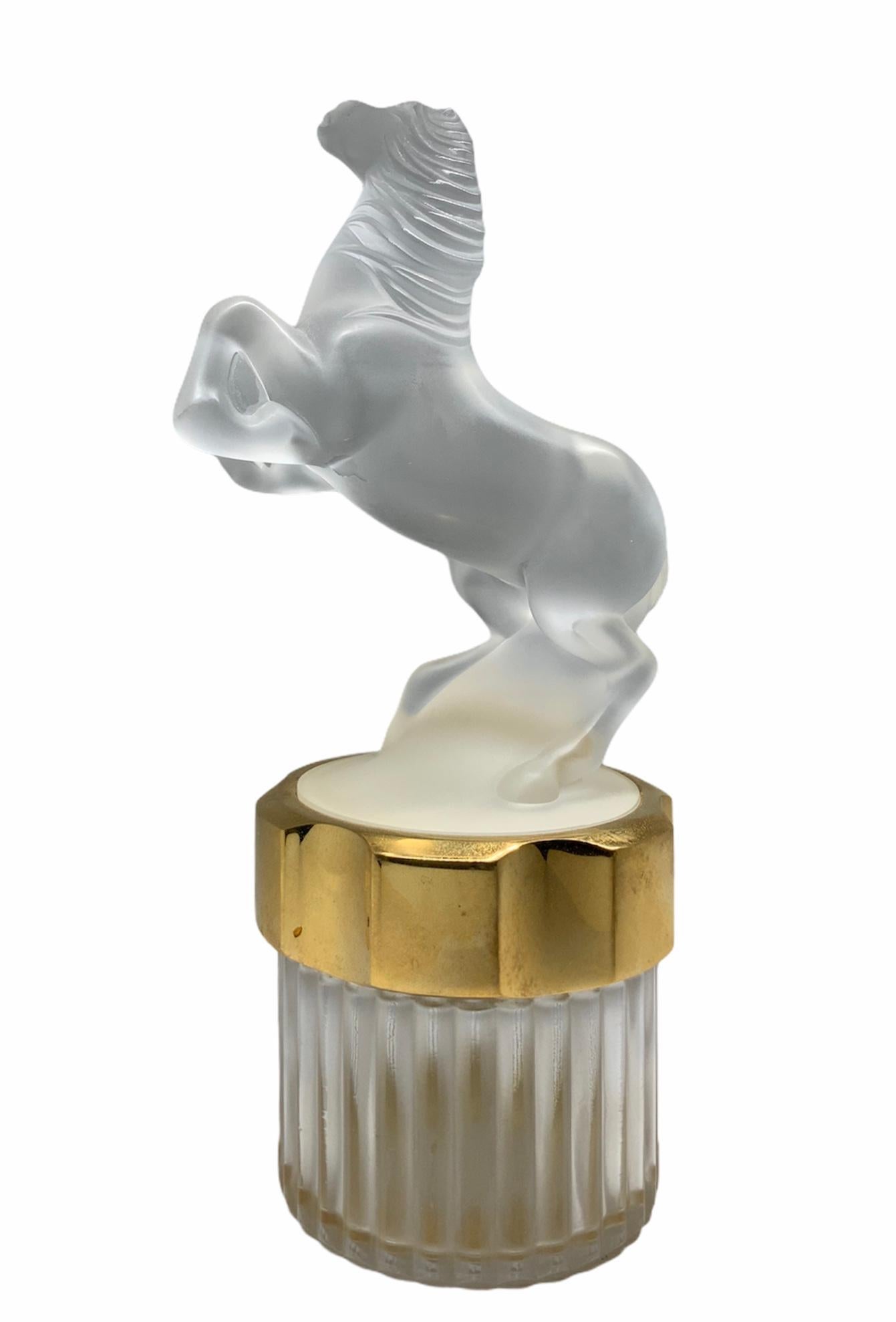 Lalique Kristall Mascotte Equus Herren Parfümflasche (Französisch) im Angebot