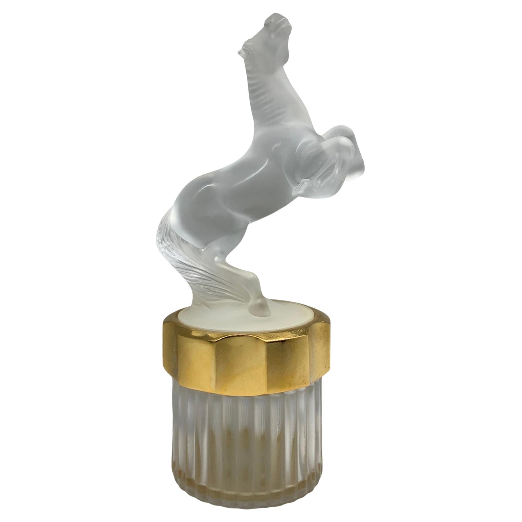 Lalique Kristall Mascotte Equus Herren Parfümflasche im Angebot